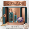 Marine Depth 3 Item Pack With Hair Mask | Professional Hair Care